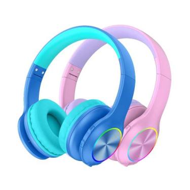 Imagem de Fones de ouvido sem fio para crianças Candy Bila CB01 com microfone LE