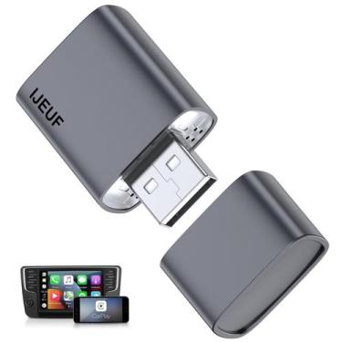 Imagem de Adaptador CarPlay sem fio IJEUF para Apple iPhone 2025 atualizado