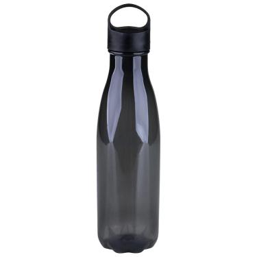 Imagem de Garrafa Slim Fumê com Tampa e Alça 500ml São Bernardo Preto