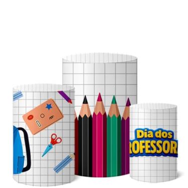 Imagem de Trio Capas De Cilindro C/Elastico Dia dos Professores (CLPROF0004)