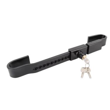 Imagem de Diydeg Trava de Contêiner de Remessa, Trava de Porta de Carga Pesada Ajustável de 9 "-18" Com 3 Chaves, Trava de Porta de Semi-trailer Máxima Anti-roubo para Caminhão Semi-caminhão