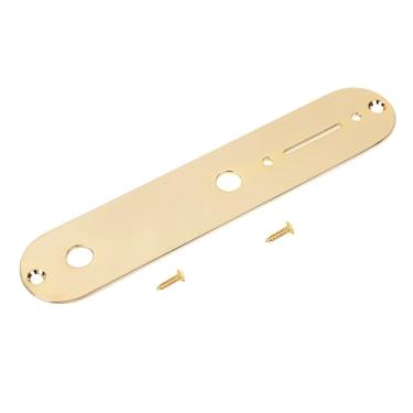 Imagem de Banworks Placa de controle de guitarra imperial 9,5 mm (3/20.3 cm) CTS Furos de potenciômetro placa de controle de interruptor de liga de aço para guitarra elétrica Tele Fender americana/mexicana JT
