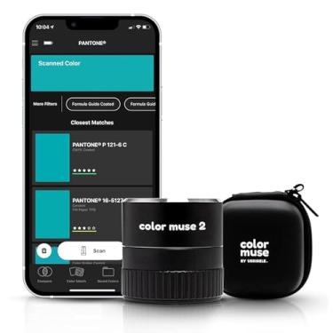 Imagem de COLOR MUSE color muse 2 colorímetro ferramenta de correspondência de cores de tinta com caixa protetora, sensor de cores, leitor de cores para correspondência de tintas e valores de cores di