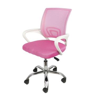 Imagem de Kit 5 Cadeiras para Escritório 59,5x85cm Diretor Tok OR Design Rosa