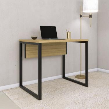 Imagem de Mesa para Escritório Industrial 90cm P25 Samba/Preto