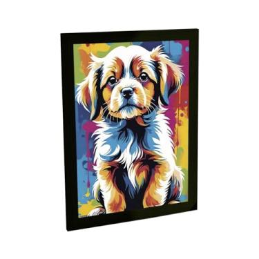 Imagem de Quadro Decorativo Cachorro Cão Ilustração V6 Decoração Poster Quarto Sala