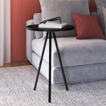 Imagem de Mesa Lateral de Apoio com pés metálicos 35X35cm Complementos Artesano,