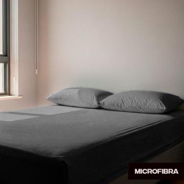 Imagem de Jogo de Lençol Queen Box Liso - 3 Peças - Solteiro Casal Queen ou King