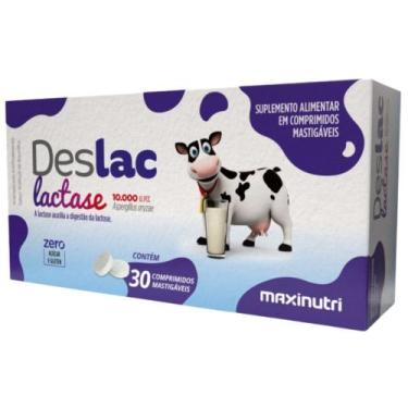 Imagem de DESLAC Lactase 10.000 FCC 30 comprimidos - Maxinutri