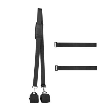 Imagem de harayaa Alça de transporte para cadeira de praia com ombreira, resistente, confortável, multiuso, elétrica, para tapete de ioga, acampamento ao ar livre