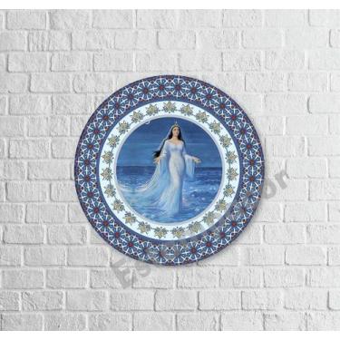 Imagem de Placa Quadro Mandala MDF Iemanjá 20cm - Decoração - ESTAMPACOR