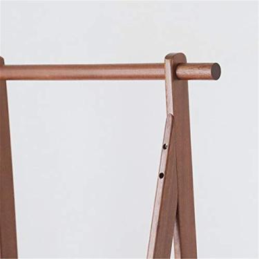 Imagem de Cabide para chapéus, prateleira, quarto, sala de estar, cabideiro, chão, simples, moderno, parede, casa, simples, cabideiro (cor: marrom, tamanho: 145 x 45 x 40 cm) (marrom 145 x 45 x 40 cm)