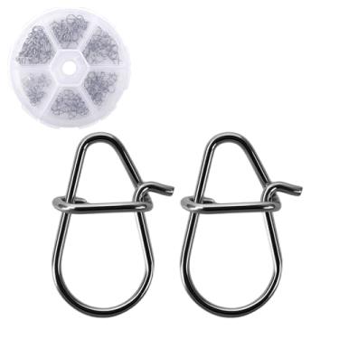 Imagem de balifly 120 peças de clipes de velocidade de pesca, kit de equipamentos de trava dupla, clipes de pressão de pesca, conectores de linha para água salgada 000#+00#+0#+1#+2#+3# FS/BZ-06