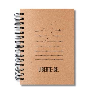 Imagem de Caderno Sem Pautas Capa Dura 200 Fls 400 Pág A5 Liberte-se