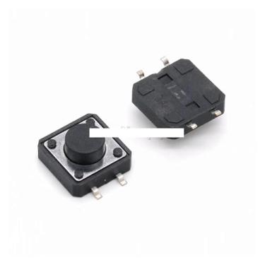 Imagem de 100 peças 12 x 12 x 6 mm 12 x 12 x 6H interruptor de botão tátil SMD 4 pinos WWECCQIJ