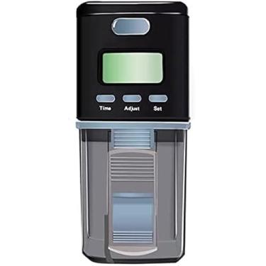 Imagem de Liusj JUnst Alimentador automático de peixes, alimentador automático de peixes para lagoa, aquário pequeno, férias e feriados