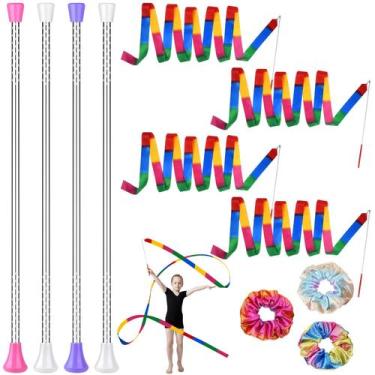Imagem de Conjunto de bastões giratórios PLULON 54 cm com varinhas Ribbon Dancer