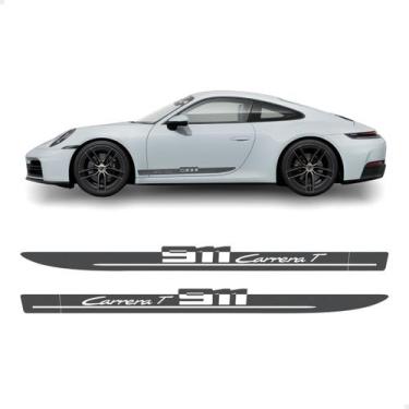 Imagem de Adesivos Faixa Lateral Para Porsche Carrera T 911 Portas - SPORTINOX, 