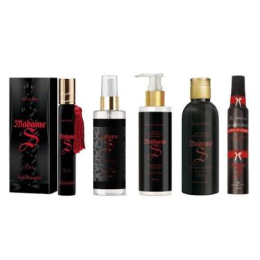 Imagem de Kit Loção Hidratante Perfume Feminino Óleo Corporal Body Splash e Perf