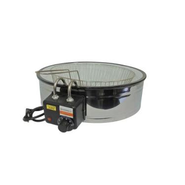 Imagem de Fritadeira Elétrica Tacho Esmaltada Capacidade 7 Litros 220V - Clicksh