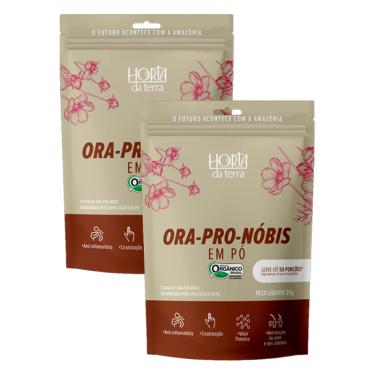 Imagem de Kit 2X: Ora-Pro-Nóbis em Pó Orgânica Horta da Terra 25g