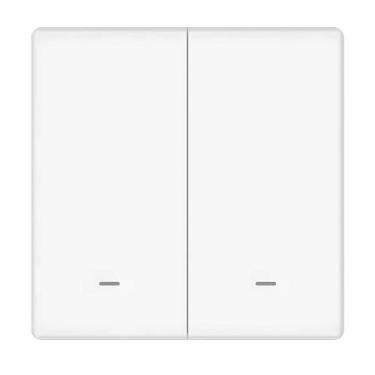 Imagem de Interruptor Smart 3V com 2 Teclas BLE+SIG Mesh Myhouse X - Branco - EX