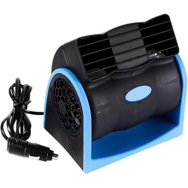 Imagem de Ventilador Automotivo 12V Duplo Silencioso Portátil – Mini Ventilador de Carro com 2 Velocidades e Baixo Consumo de Energia