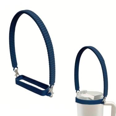 Imagem de Acessórios decorativos para garrafa de água esportiva Stanley Cup Tumblers Essentials Cup Strap and Flower Jewelry Charms Set para 400 ml, 850 g, 1,134 g