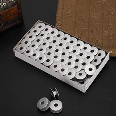 Imagem de Zerodis Bobinas de Bobina de Máquina de Costura Carretéis Duráveis ​​de Núcleo de Alumínio para Máquinas Planas e de Bordado Perfeito para Entusiastas de Costura e Profissionais de Metal de de (272152A Bisel)