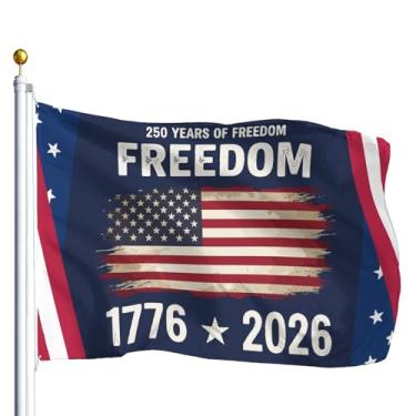 Imagem de Bandeira de 250º aniversário independências 250 anos para faculdade