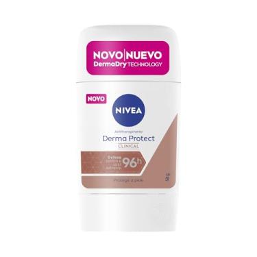 Imagem de NIVEA Desodorante Antitranspirante Stick Derma Protect Clinical 58g, Defesa Intensa 96h, Controle de Suor Extremo, Toque Suave, Protege a Pele
