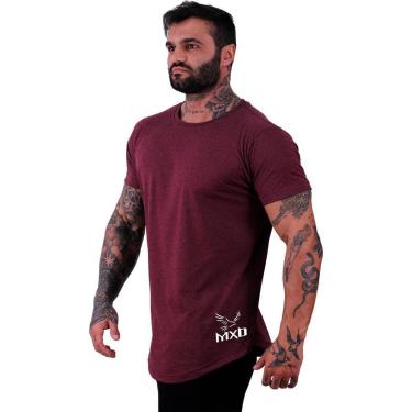 Imagem de Camiseta Longline MXD Conceito Estampada Academia Treino Fit-Masculino