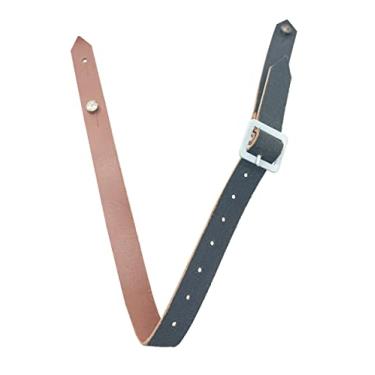 Imagem de Generic Calyx German Wwii Capacete de reprodução de alta qualidade couro preto caramelo Chinstrap - Serve para M35, M40, M42