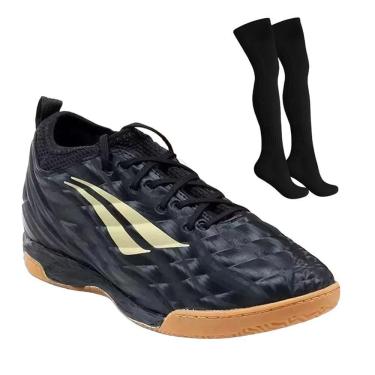 Imagem de Kit Chuteira Futsal Penalty Brasil 70 Locker XXI + Meião