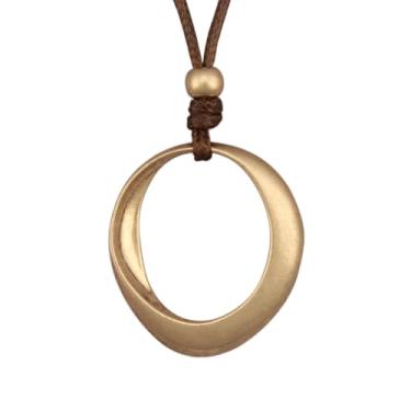 Imagem de Jeilwiy Colar feminino boho estilo hippie, grosso, longo, de couro, gargantilha preta, boêmio, Couro sintético, Sem Pedra Preciosa