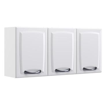 Imagem de Armário De Cozinha Aéreo 3 Portas Em Aço Itatiaia New Premium Branco