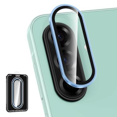 Imagem de Avocase Protetor de lente para câmera Samsung Galaxy A36/A56, anel de metal individual, capa de lente de vidro temperado, [forte adsorção] Capa de lente transparente HD ultrafina resistente a