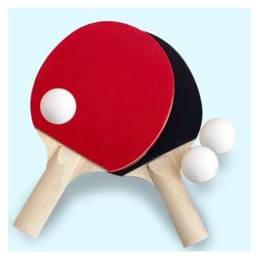 Imagem de 2 Raquetes, Tenis, Tênis de Ping Pong, Kit de Ping Pong Completo, Raquete Ping Pong,