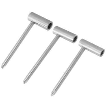 Imagem de Savagrow Sliver Guitar Neck Box Repair Guitar Truss Rod Wrench Chave de ajuste com chave de fenda cruzada, diâmetro interno 6 mm, 7 mm e 8 mm, comprimento da manga 30 mm
