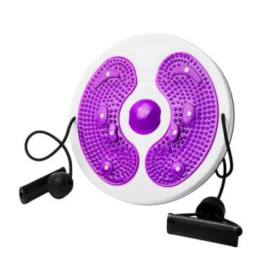 Imagem de Vaveren Prancha de exercícios Twist, máquina de torção de cintura, portátil, leve, antiderrapante, dispositivo de treino abdominal, fitness, torção para, Roxo