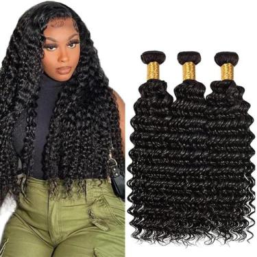 Imagem de Pacotes de cabelo YOUNGHANN Deep Wave Brazilian Virgin 16-20cm
