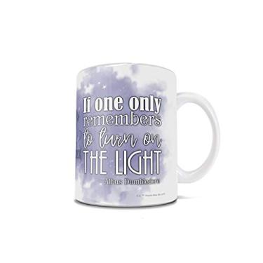 Imagem de Harry Potter – Ligue a luz – Albus Dumbledore – Caneca de cerâmica branca de 325 ml – Ótimo como presente ou coleção