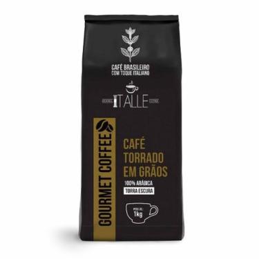 Imagem de Café Torrado Arábica Em Grãos 1kg Gourmet - Café Italle