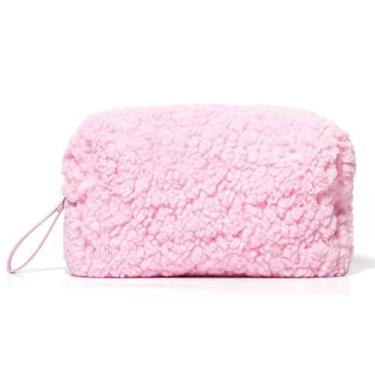 Imagem de Nécessaire Rosa com Zíper Cuide-se Bem Doces Delírios Algodão Doce