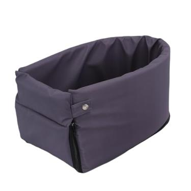 Imagem de Asixxsix Assento de Carro para Cachorro Com Console Central, Porta-animais Portátil Dobrável para Cães Pequenos e Gatos Com Tecido de Sarja à Prova de água, Capa Removível Macia e