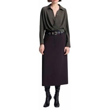 Imagem de ALC Camiseta feminina Leo, Marrom oliva, 10