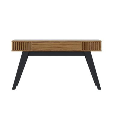 Imagem de Aparador De Sala Pé Em Madeira Maciça 136cm Laisa C04 - D'rossi Cor Noce Milano