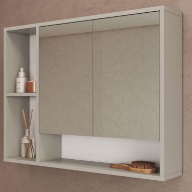 Imagem de Armário de Banheiro Bari 2 Portas com Espelho Arenas - Art In Móveis