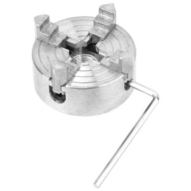 Imagem de Z011A Liga de Zinco 4 Mandíbulas Mandril Braçadeira Acessório Torno de Metal Tamanho Compacto Fácil de Usar Mini Torno de Metal