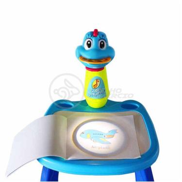 Imagem de Projetor Para Desenho Infantil Mesa Pintura De Projeção Magica Brinquedos Aprendizagem Galinha Azul
